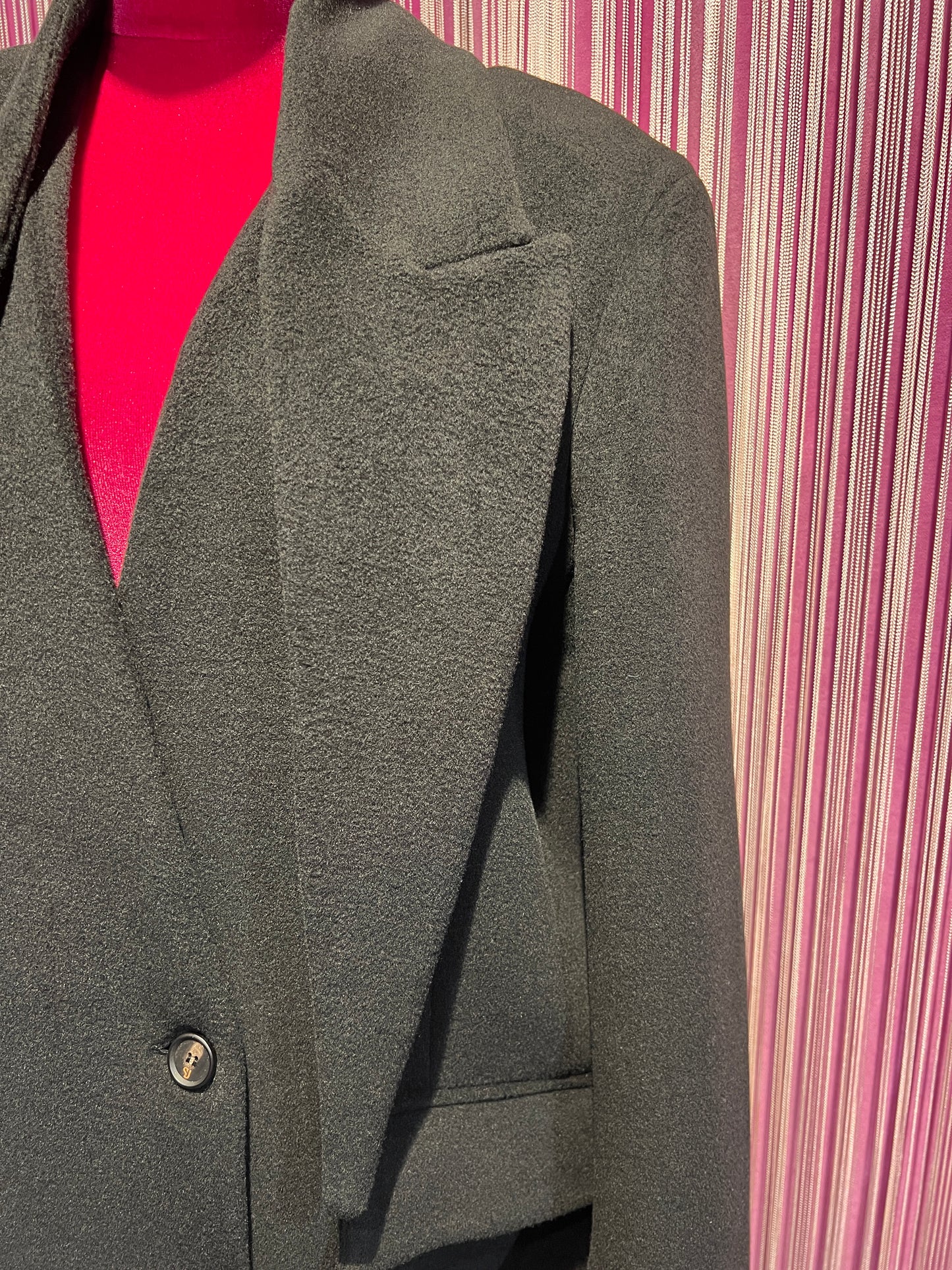 SU official cappotto lungo con sciarpa rimovibile