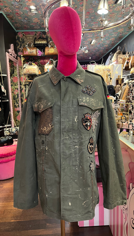 ABpink🩷 giacca GG con patch vestibilita’ 40/48