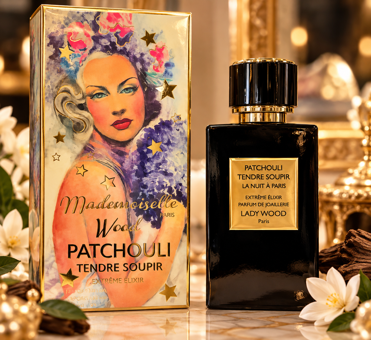 Madamoiselle Wood Paris profumo patchouli tendre soupir elixer de luxe eau de parfum spray 100 ml