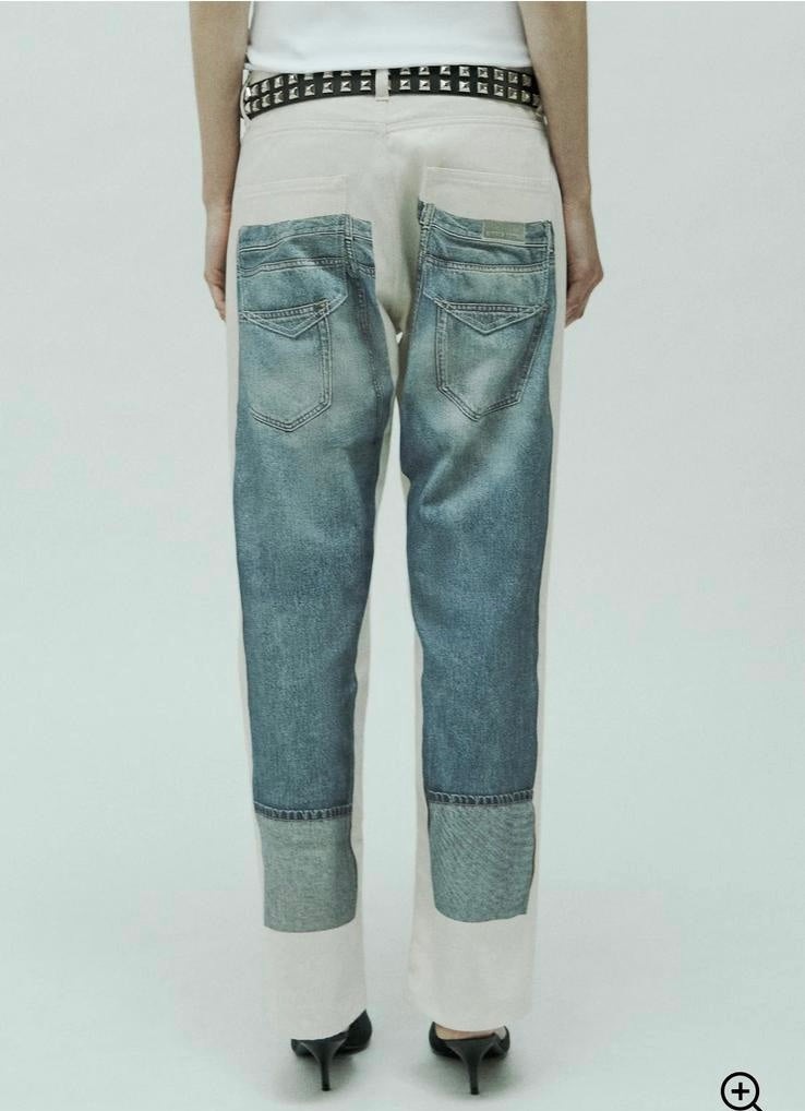 Circus Hotel jeans denim con disegno jeans