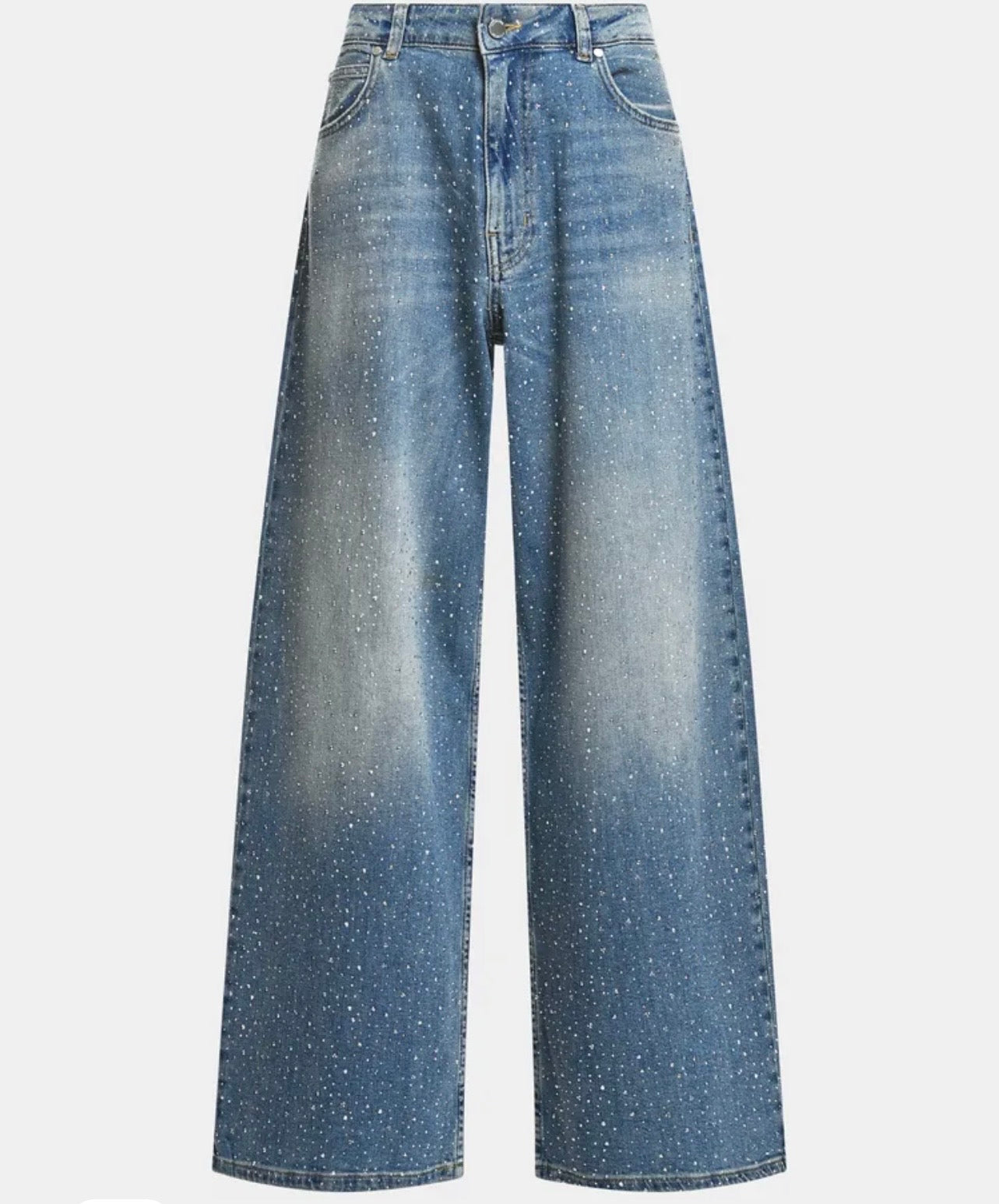 Essentiel antwerp jeans gamba larga con strass