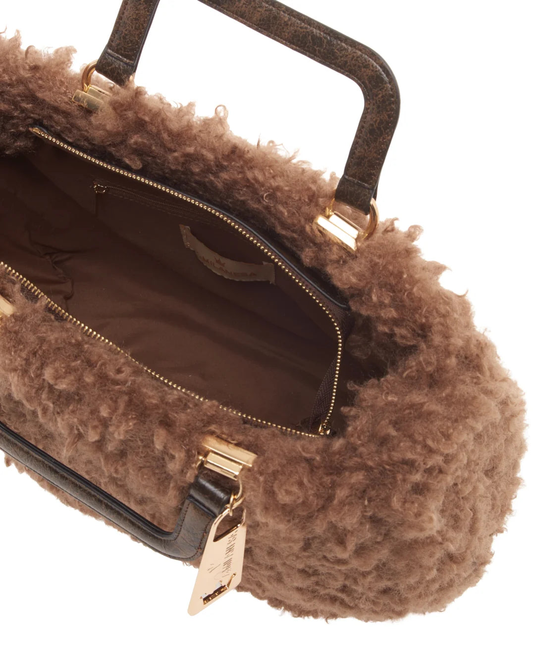 La Milanesa borsa eco Mongolia doppio manico a mano e tracolla