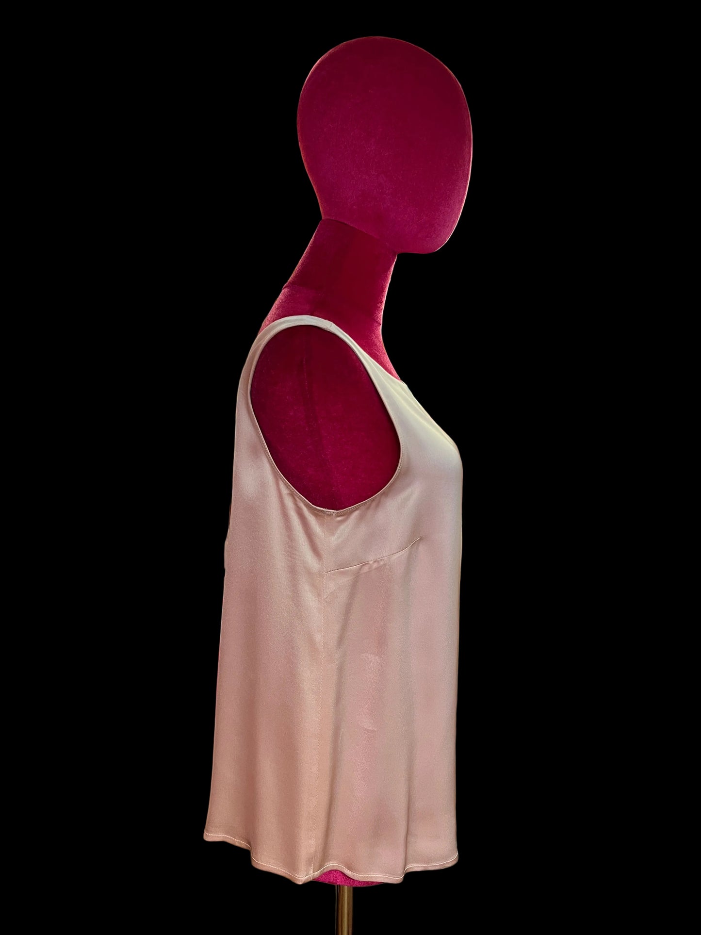 Maliparmi top in cady rosa chiaron