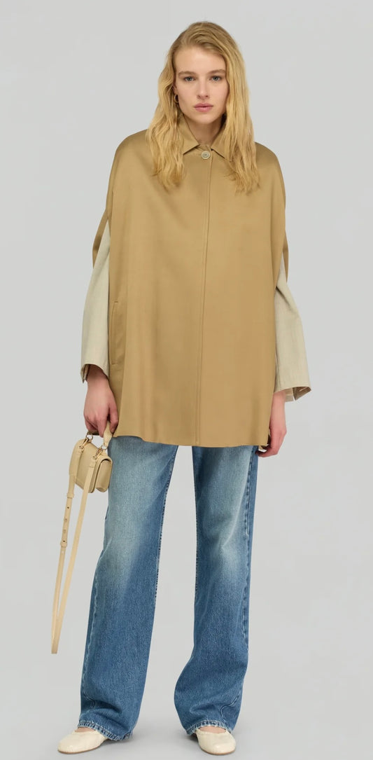 Semicouture cappa color cachi