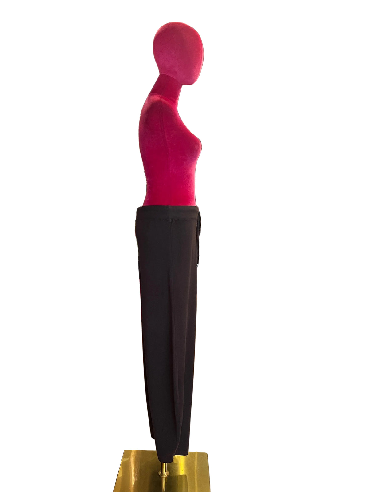 The room completo tre pezzi marrone gilet simil pelliccia pantalone e maglia