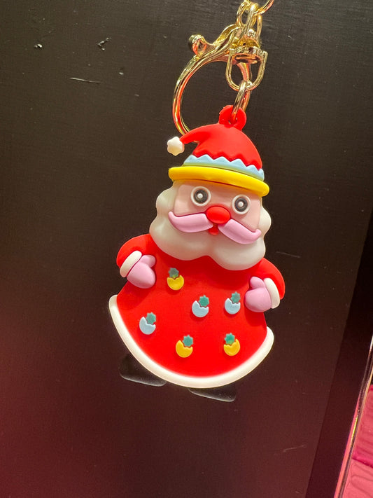 Charm babbo Natale con moschettone