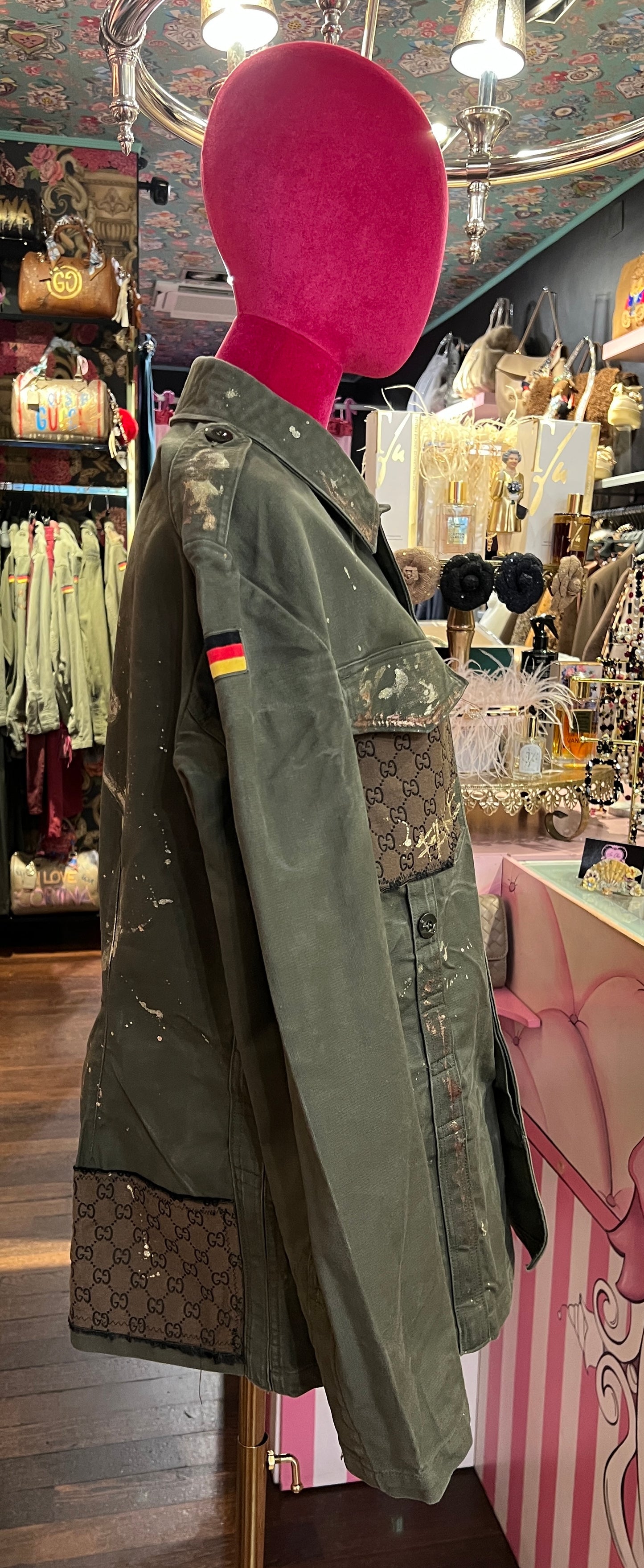 ABpink🩷 giacca GG con patch vestibilita’ 40/48