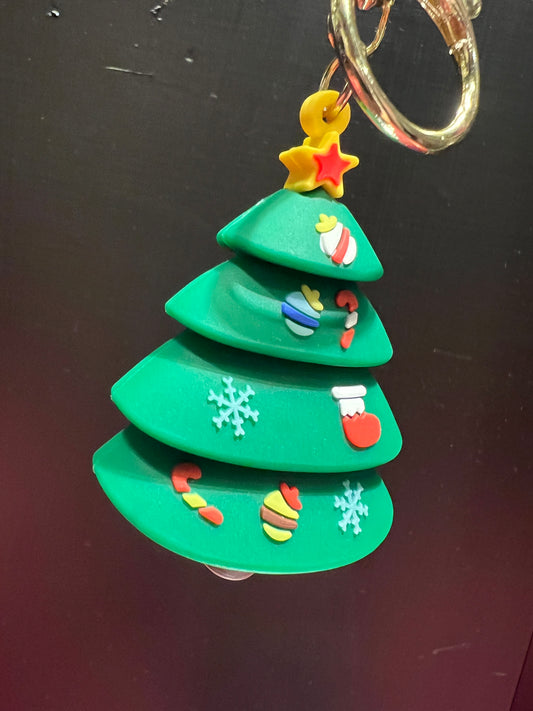 Charm albero di Natale con moschettone