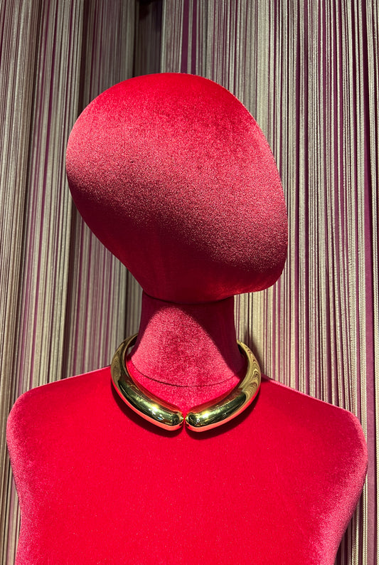 Collana liscia oro chiusura a molla