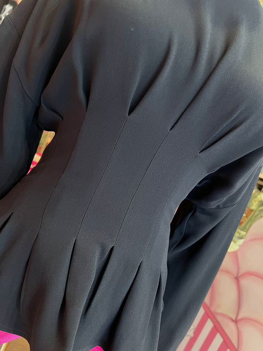 Semicouture blusa crêpes elasticizzato modello effetto bustier
