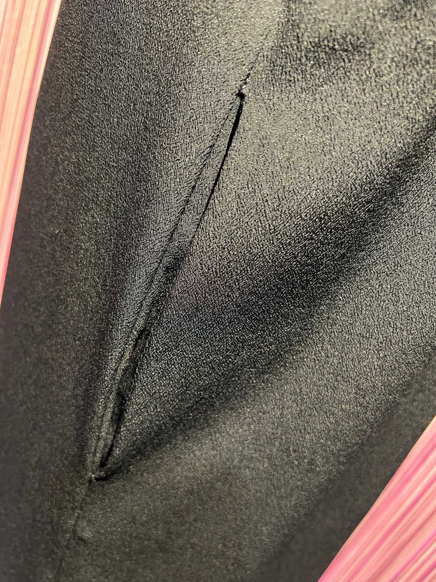 SU official tuta nera con frange in tessuto