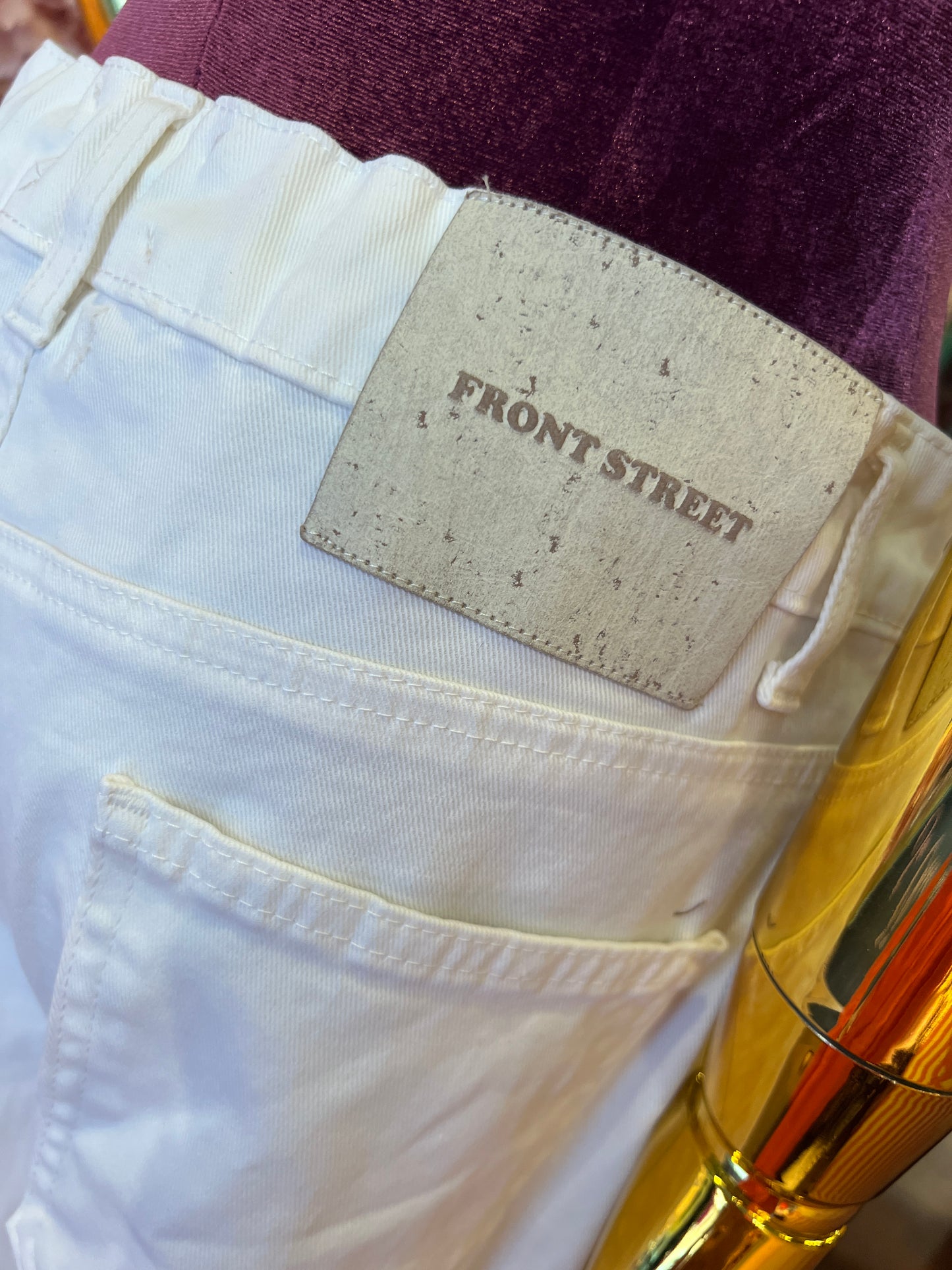 Front street pantalone con laccetto bianco vestibilita’  ampia