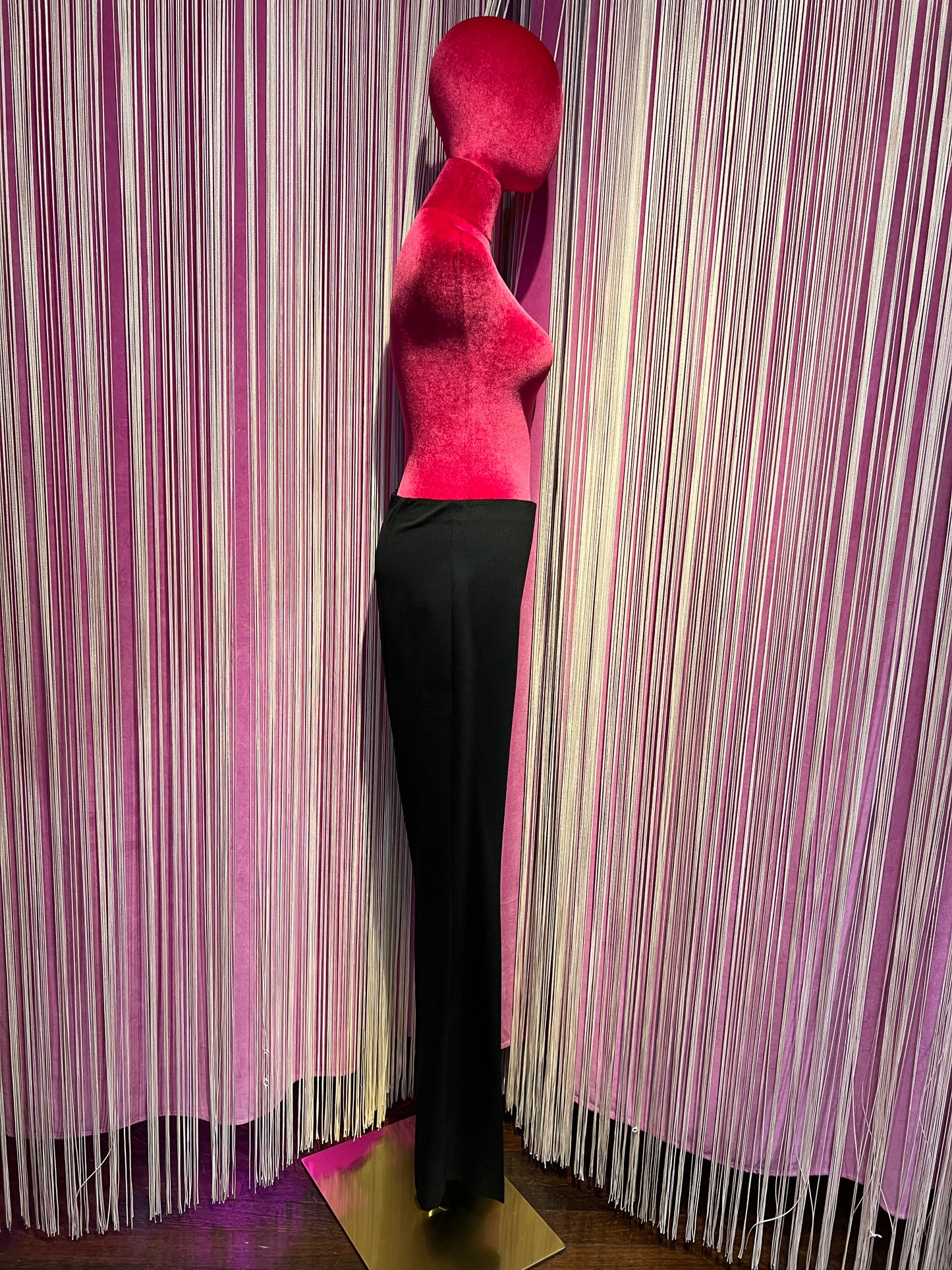 SU official pantalone nero elasticizzato con elastico in vita