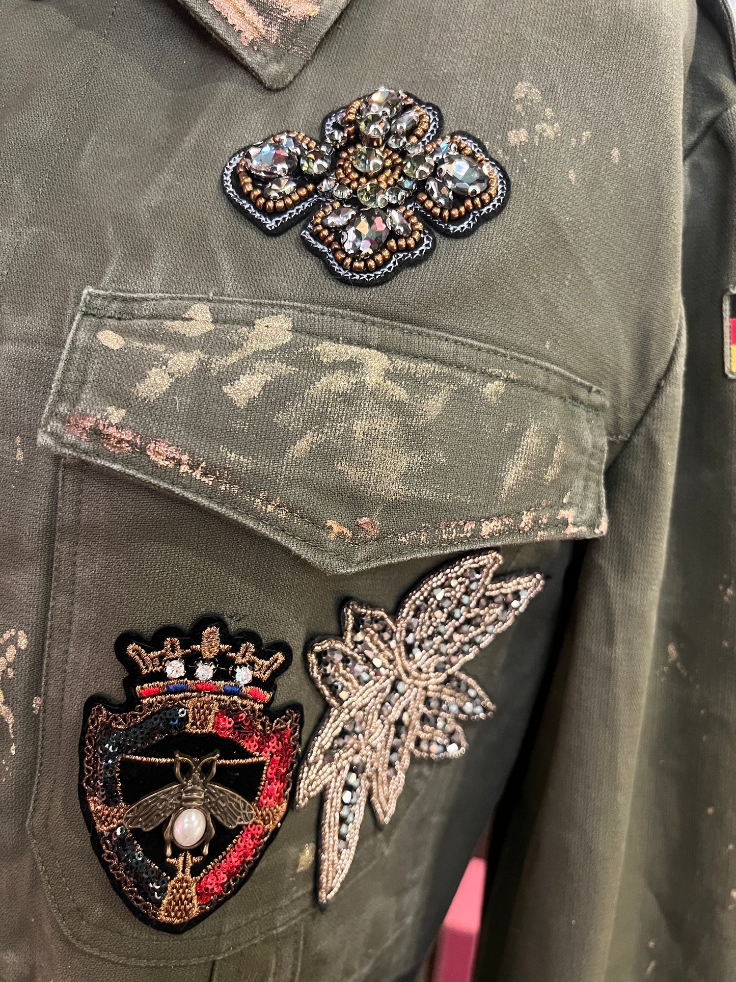 ABpink🩷 giacca GG con patch vestibilita’ 40/48