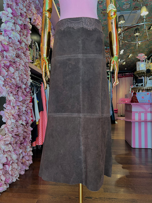 Pink memories gonna camoscio con pizzo