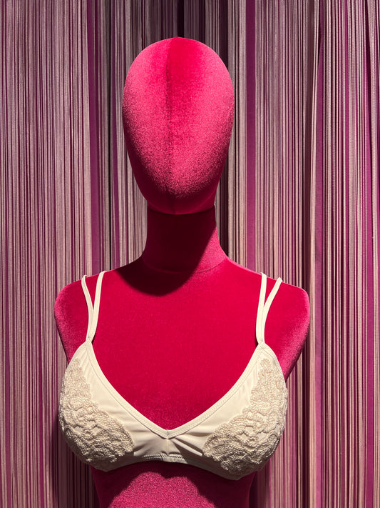 Cinzia Cortesi costume bikini con applicazione pizzo Magda/ Zaira