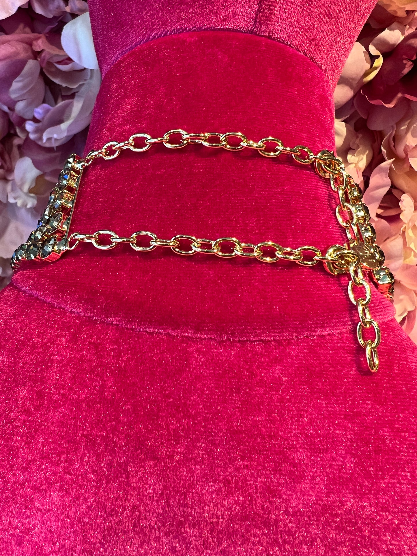 Choker 5 fili cristalli quarzo