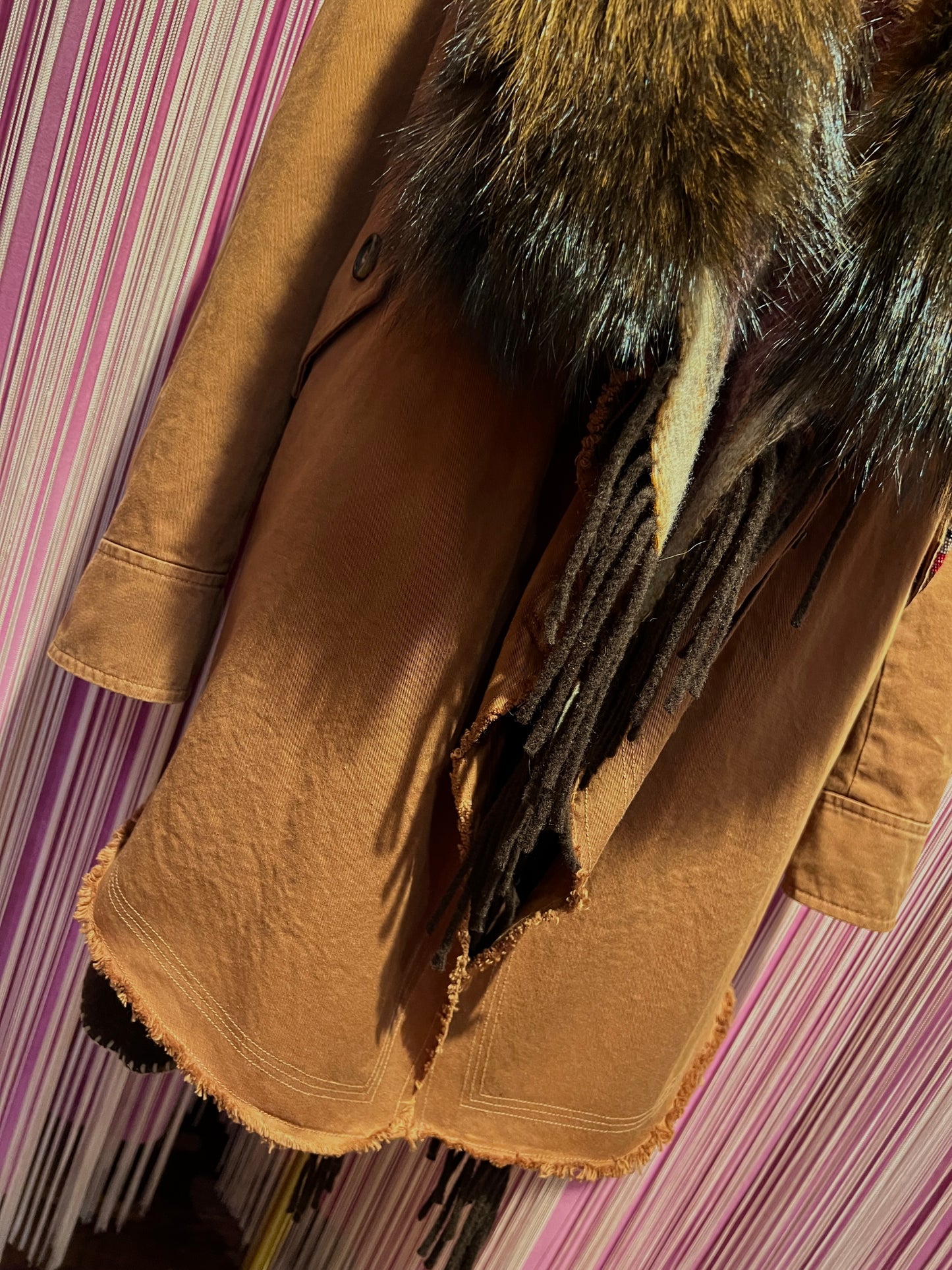 Bazar deluxe giaccone piu gilet rimovibile con pelliccia raccoon