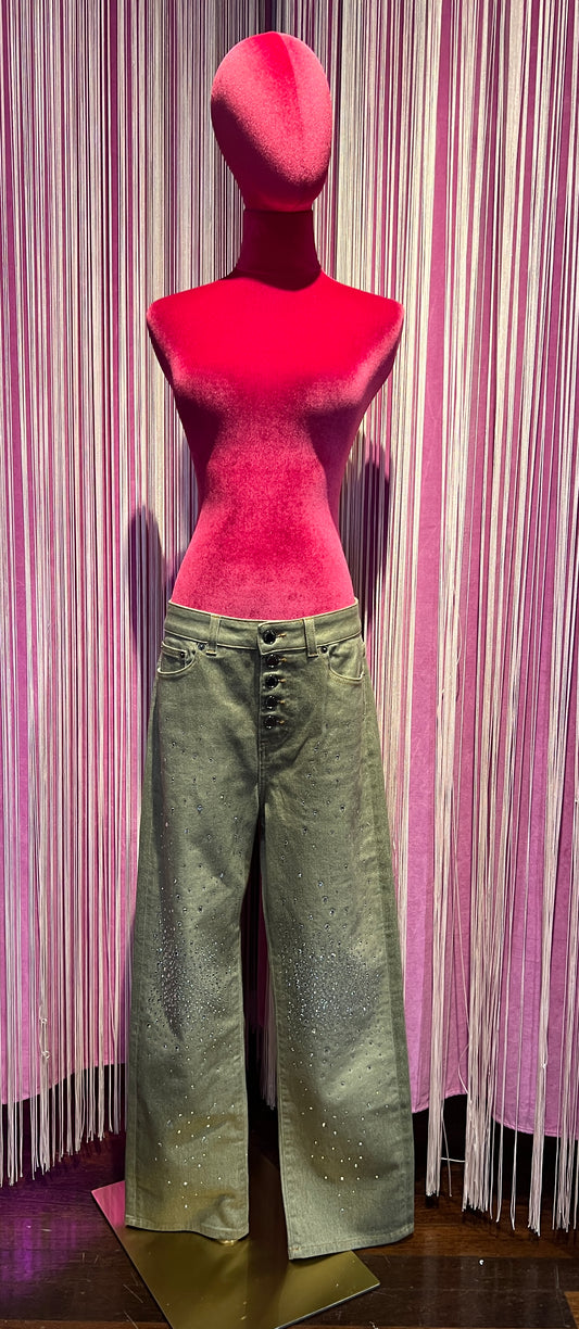 Rossano Perini jeans con Swarovski modello loose