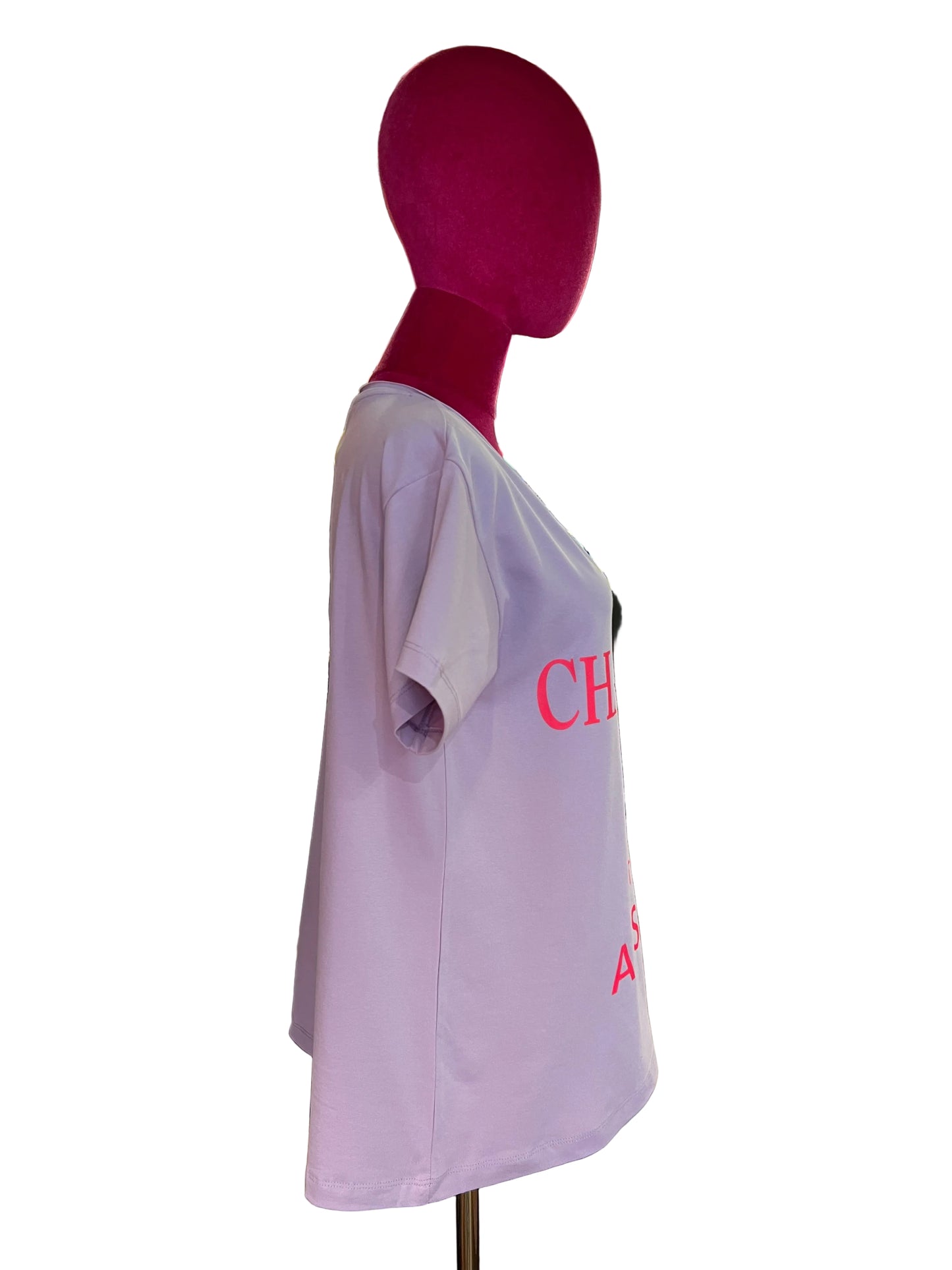 Miss goodlife -20% di sconto t shirt glicine con stampa “ Champagne is always the answer”