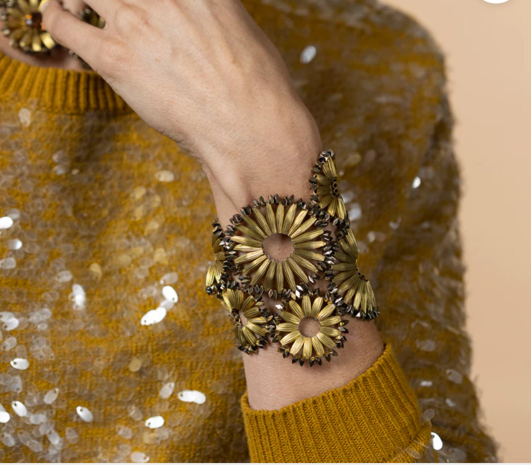 Tataborello bracciale girasole oro