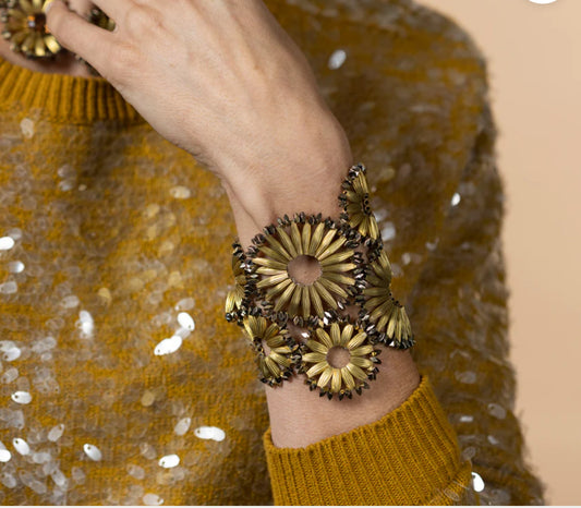 Tataborello bracciale girasole oro