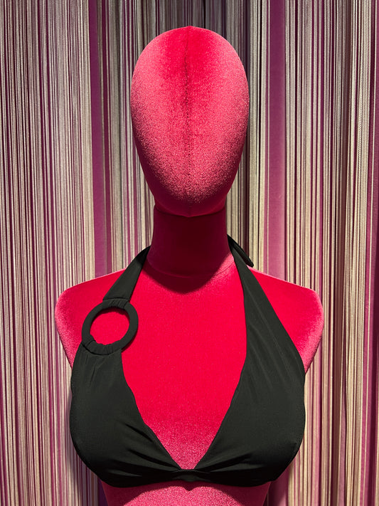 Cinzia Cortesi costume bikini nero Atene/Nora