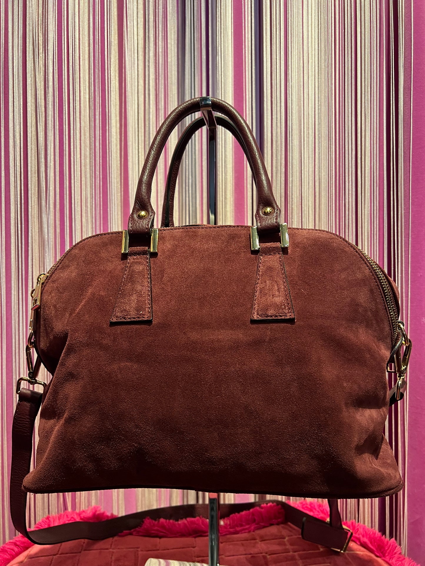 Avenue 67 fandango borsa camoscio con tracolla colore bordeaux