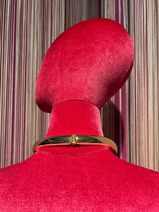Collana liscia oro chiusura a molla
