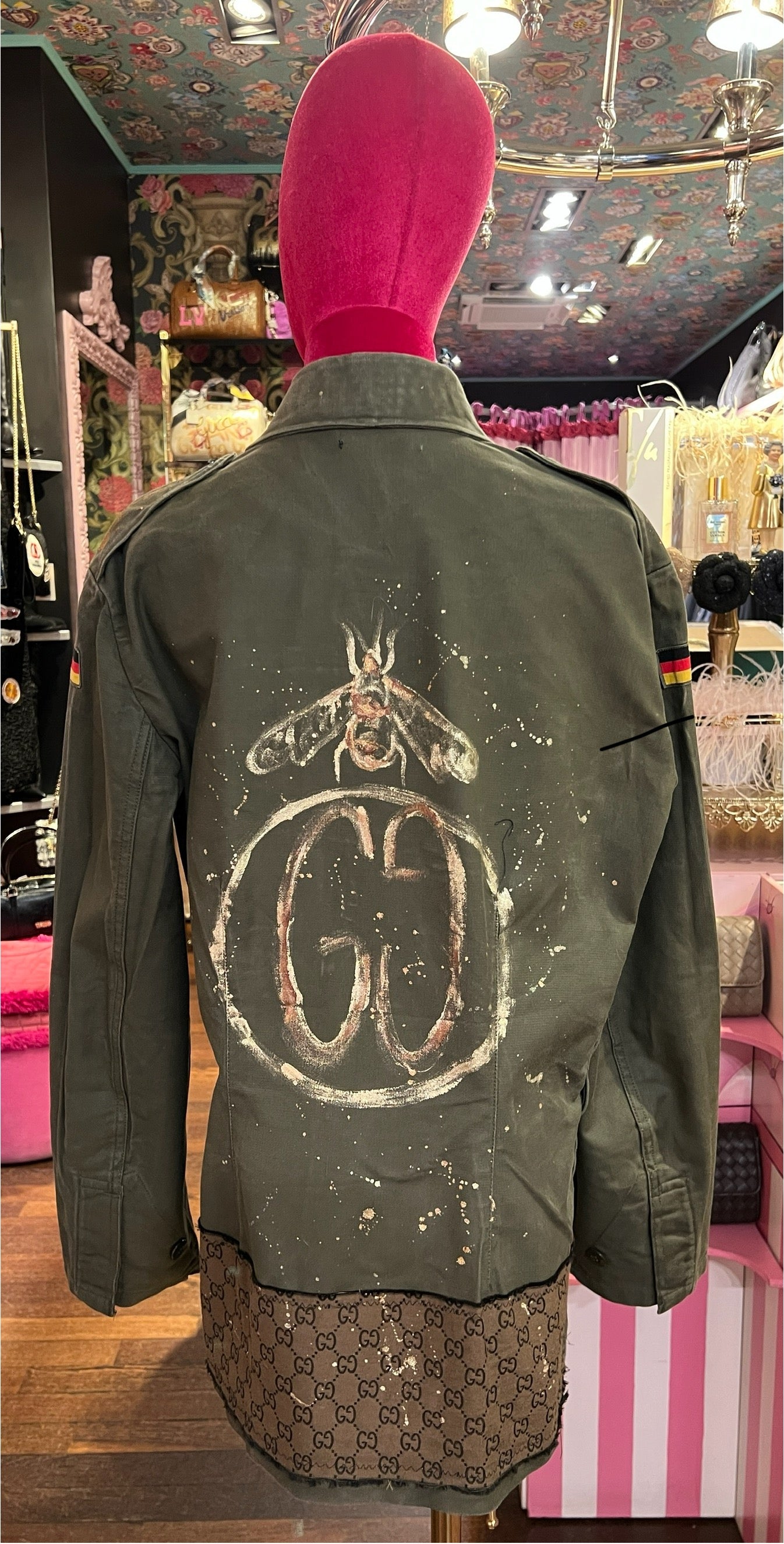 ABpink🩷 giacca GG con patch vestibilita’ 40/48