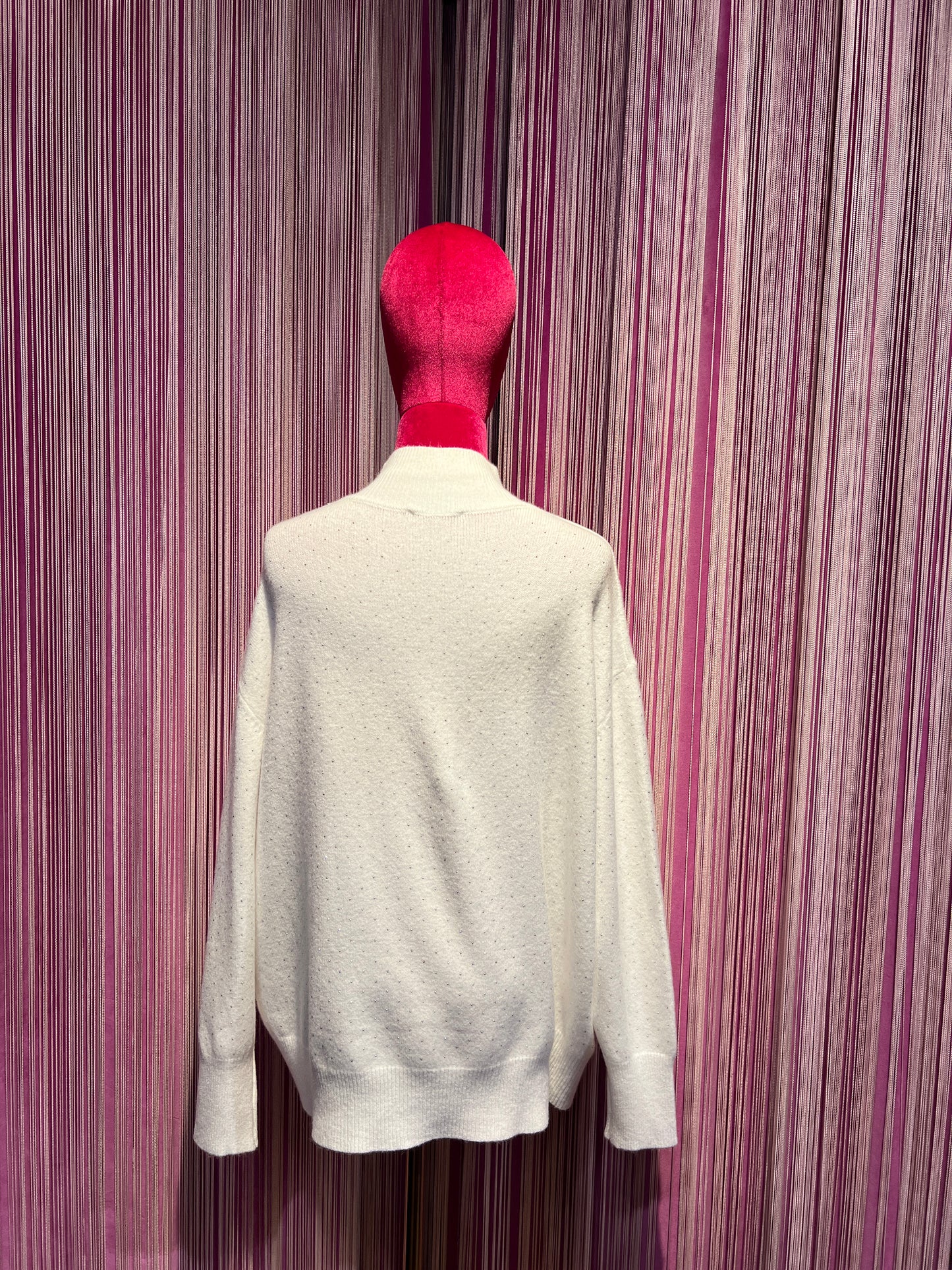 The room maglia bianca con pois cristalli