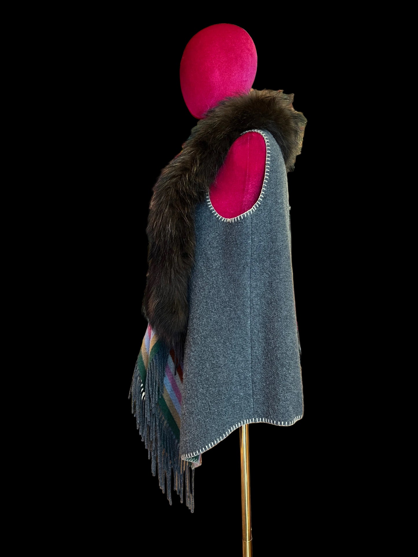 Bazar deluxe giaccone più gilet rimovibile con pelliccia raccoon