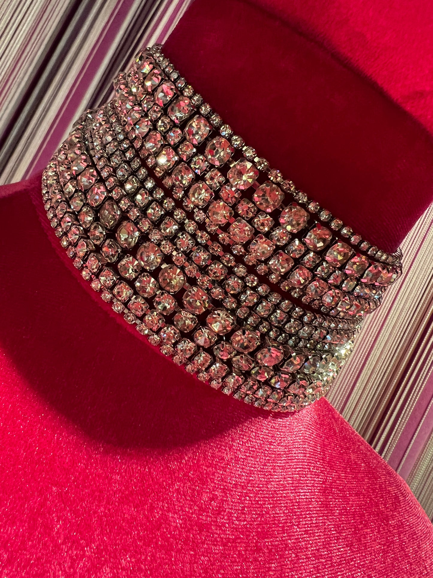 Choker con Swarovski argento