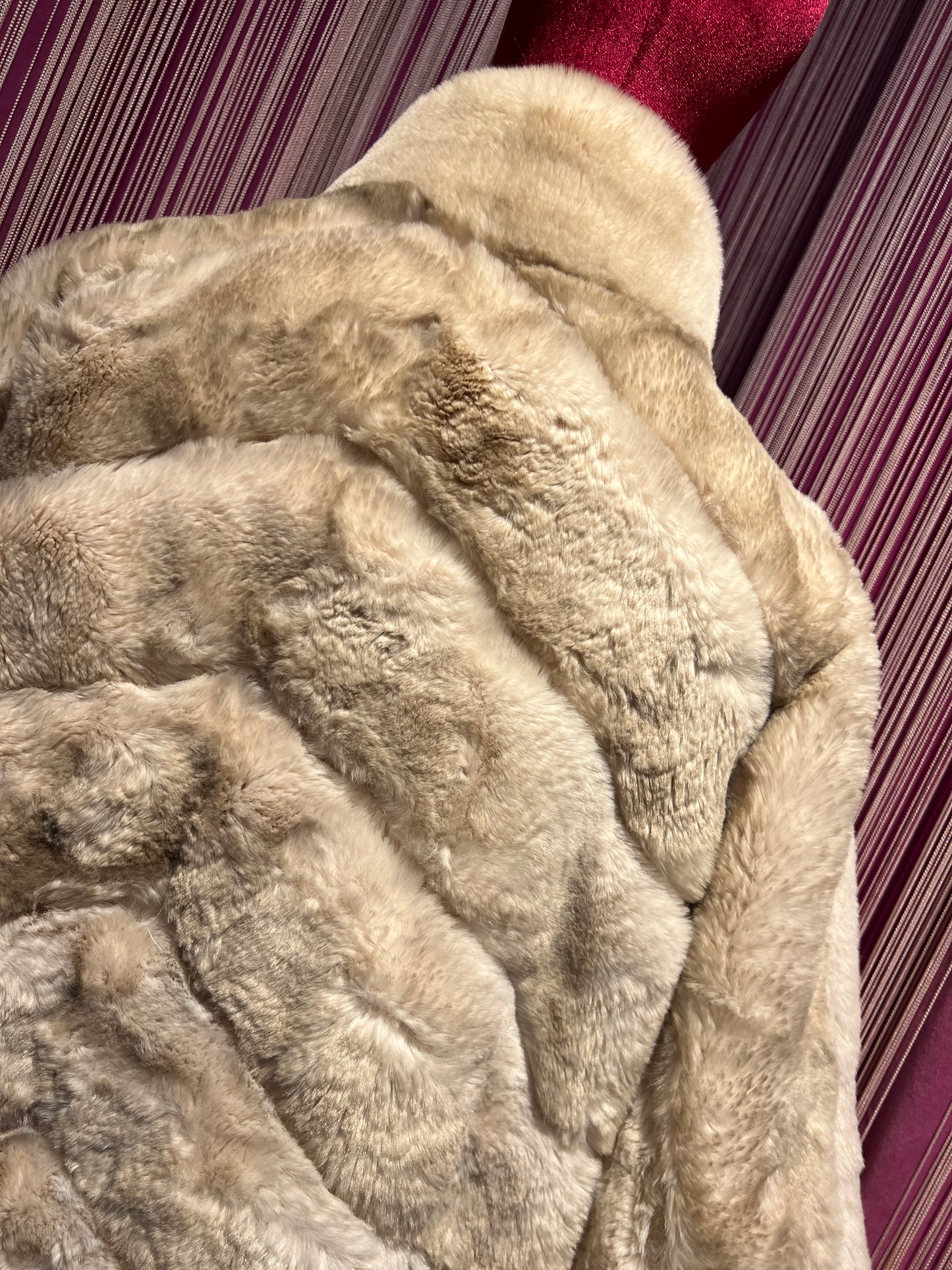 Snow-up Milano -20% di sconto giacca ecopelliccia chinchilla bianca