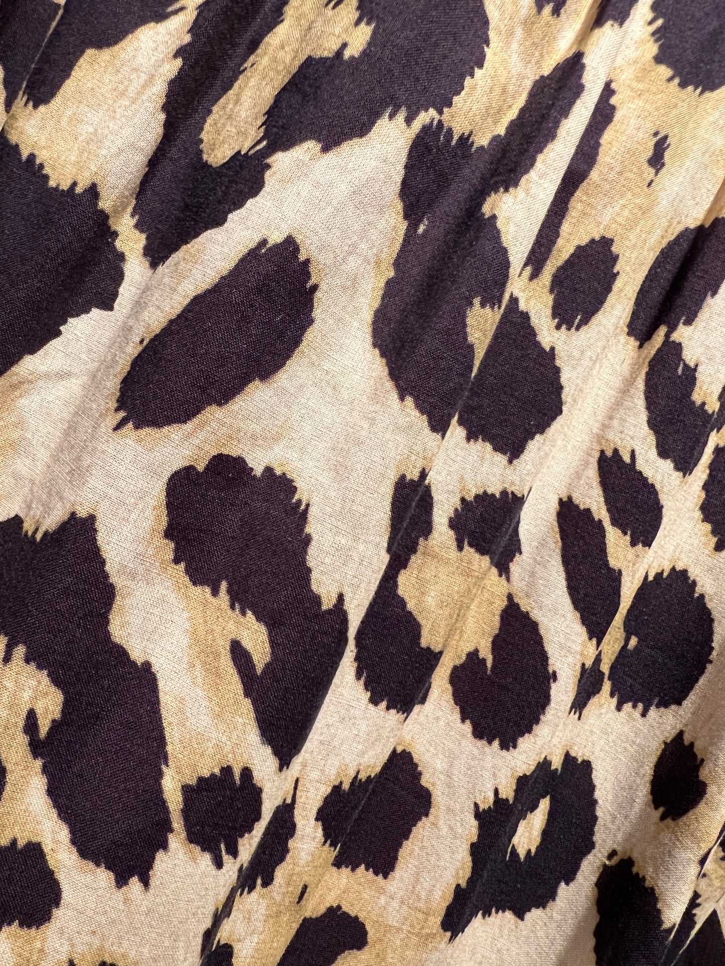 5 Progress abito lungo maculato con fiori ricamati , spacchi laterali , vestibilita’ over