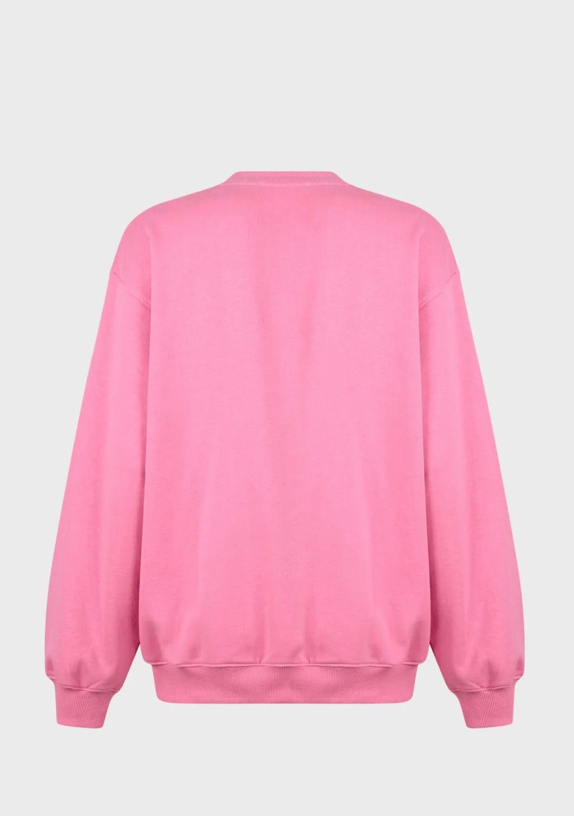 Giada Benincasa -30% di sconto felpa cotone rosa over scritta “ ciao amore it’a love affair “