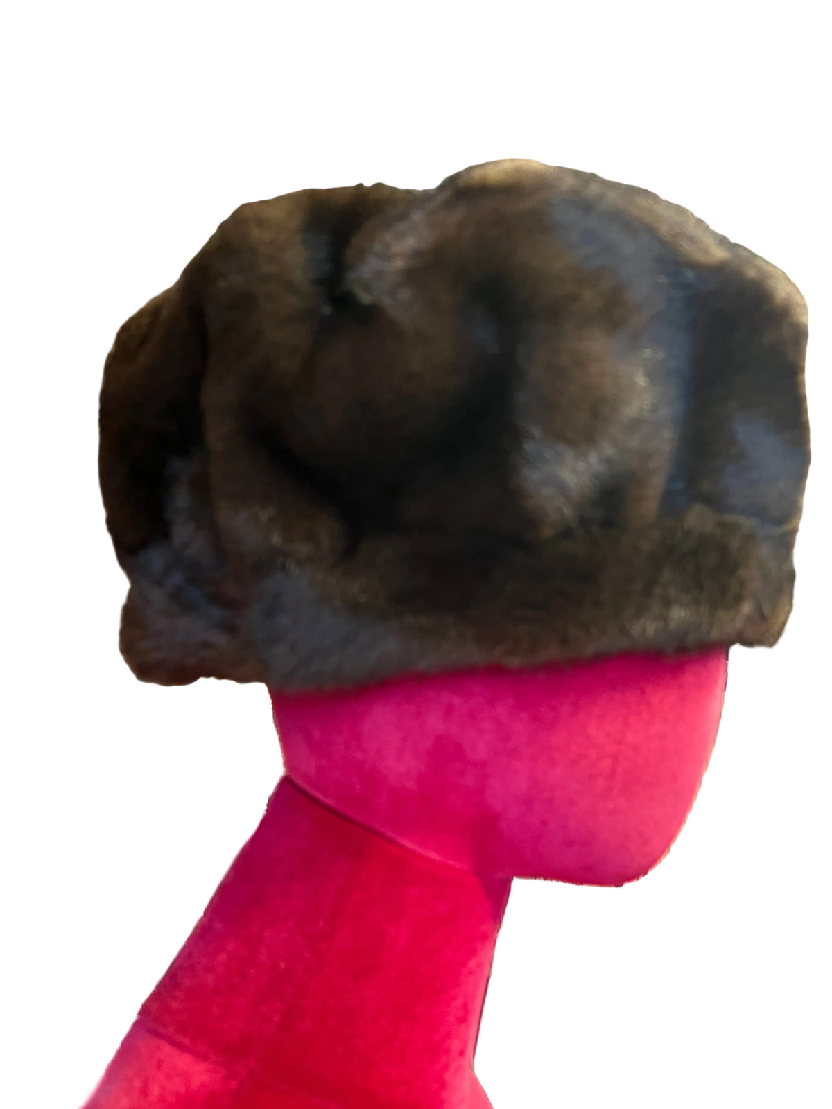 The room cappello in simil pelliccia marrone, misura regolabile