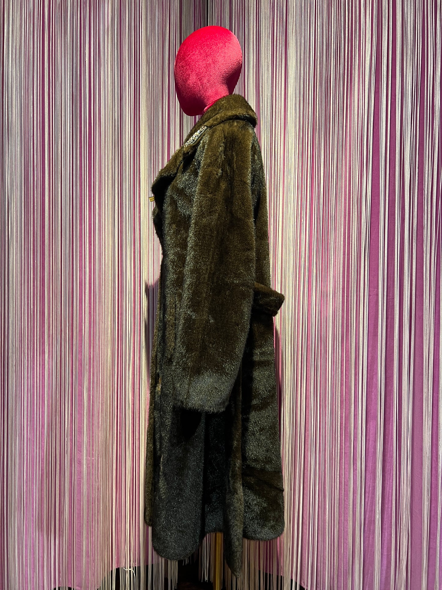 ABpink 🩷 eco visone marrone patch teddy e fiocco beige