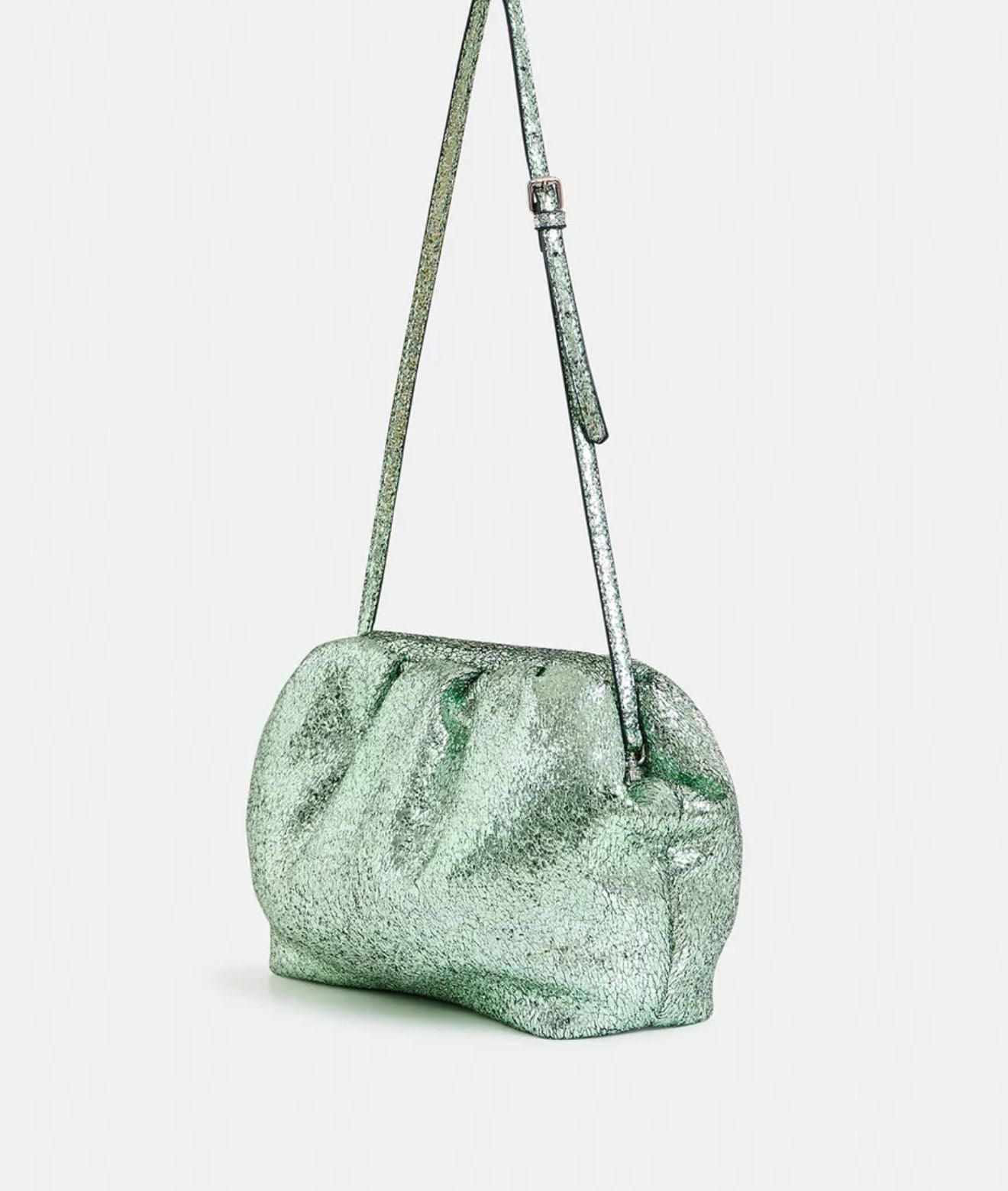 Essentiel antwerp clutch con tracolla verde