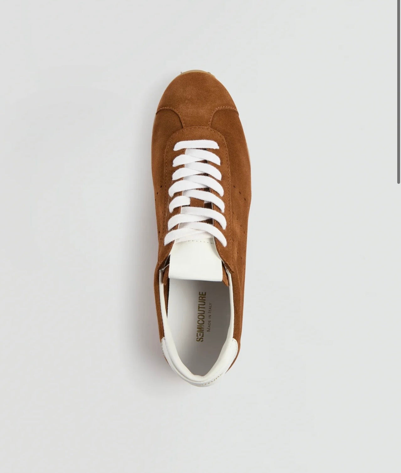 Semicouture sneaker camoscio nocciola
