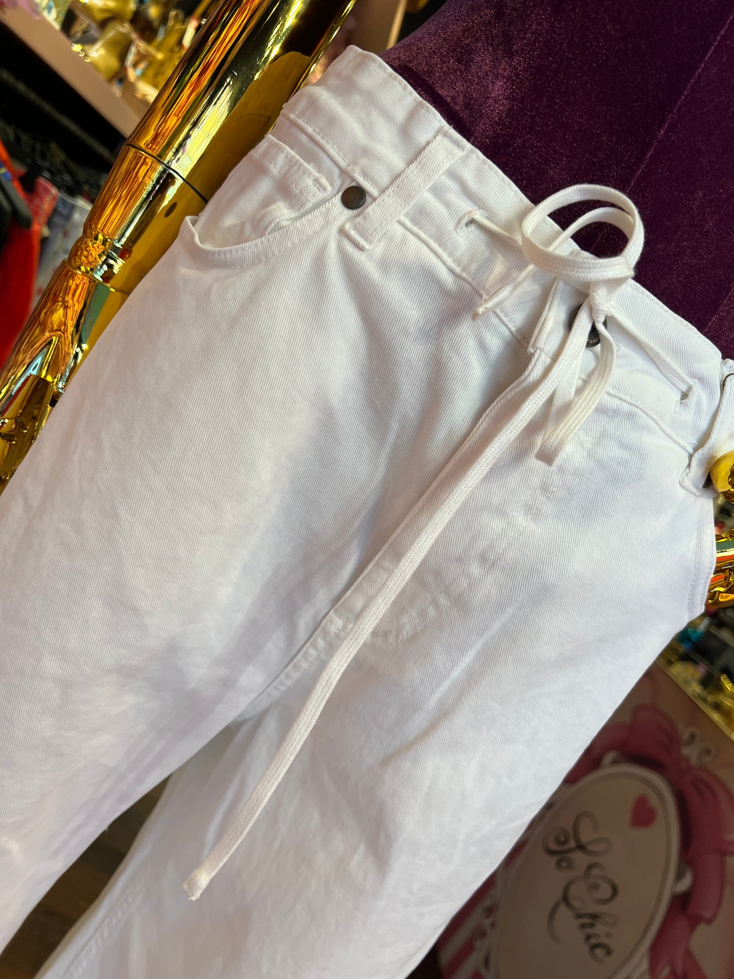 Front street pantalone con laccetto bianco vestibilita’  ampia