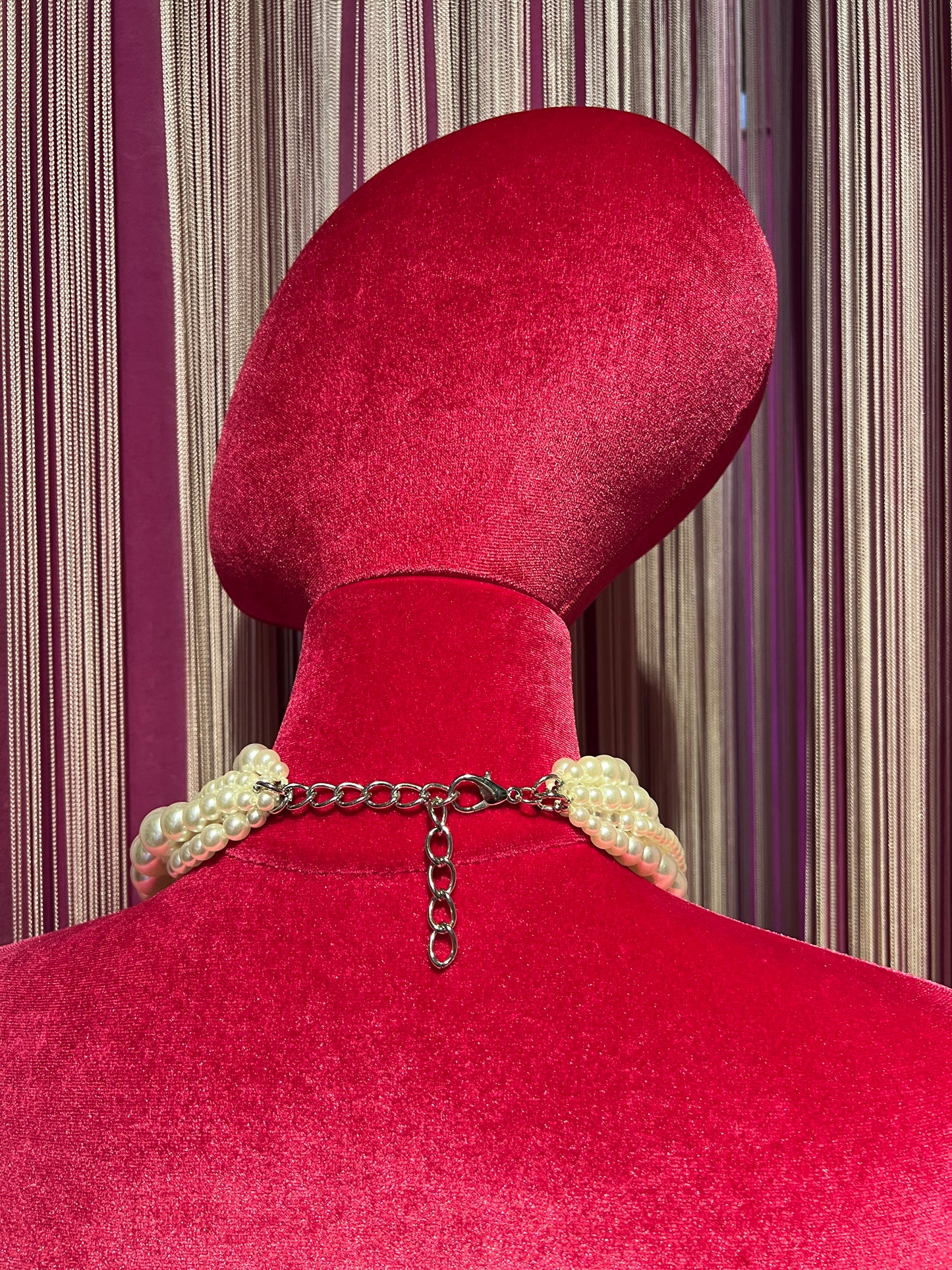 Collana lunga perle multifili