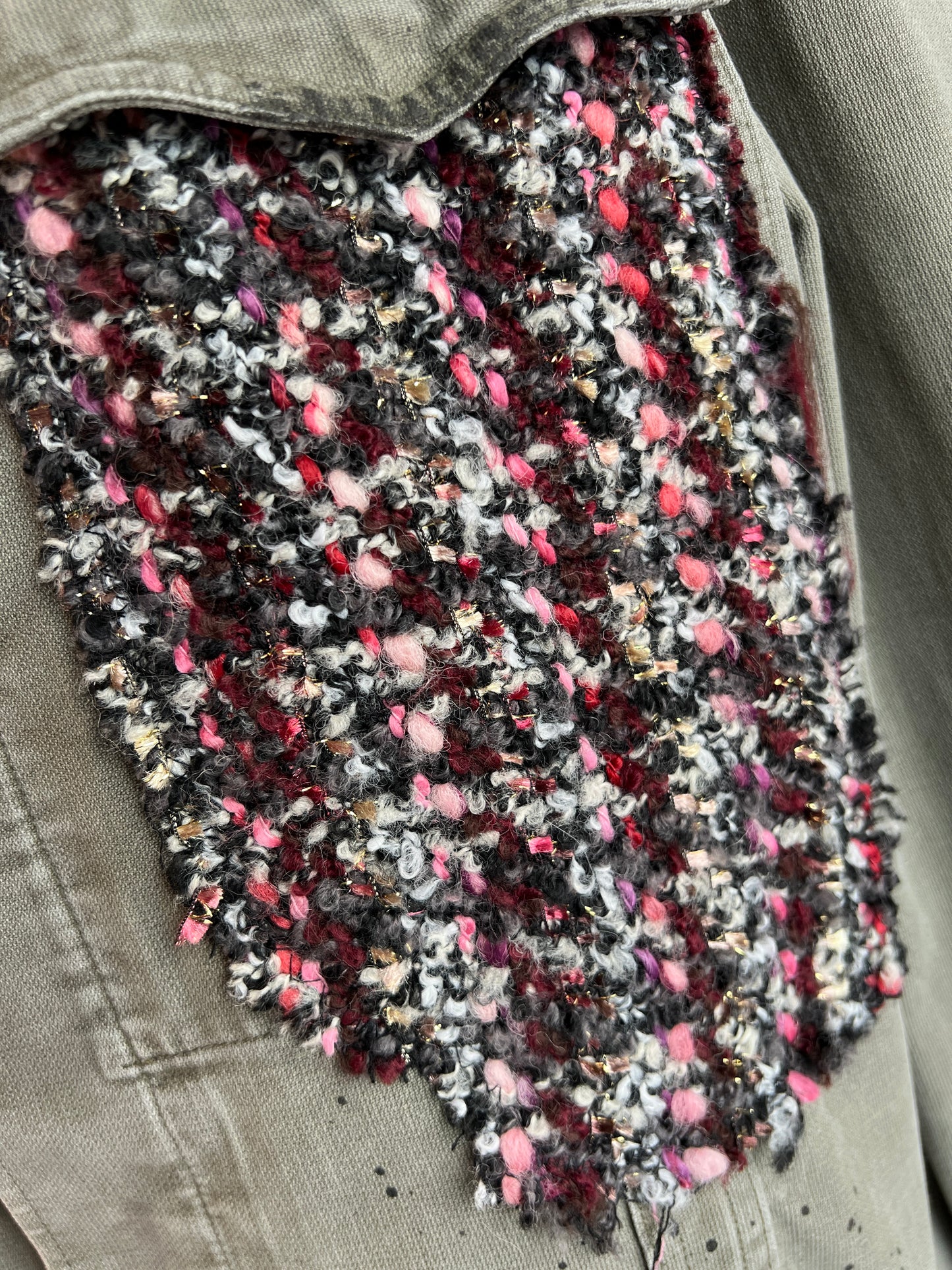 ABpink 🩷 giacca GG  patch tessuto boucle’ topolino vestibilita ‘ 40/44