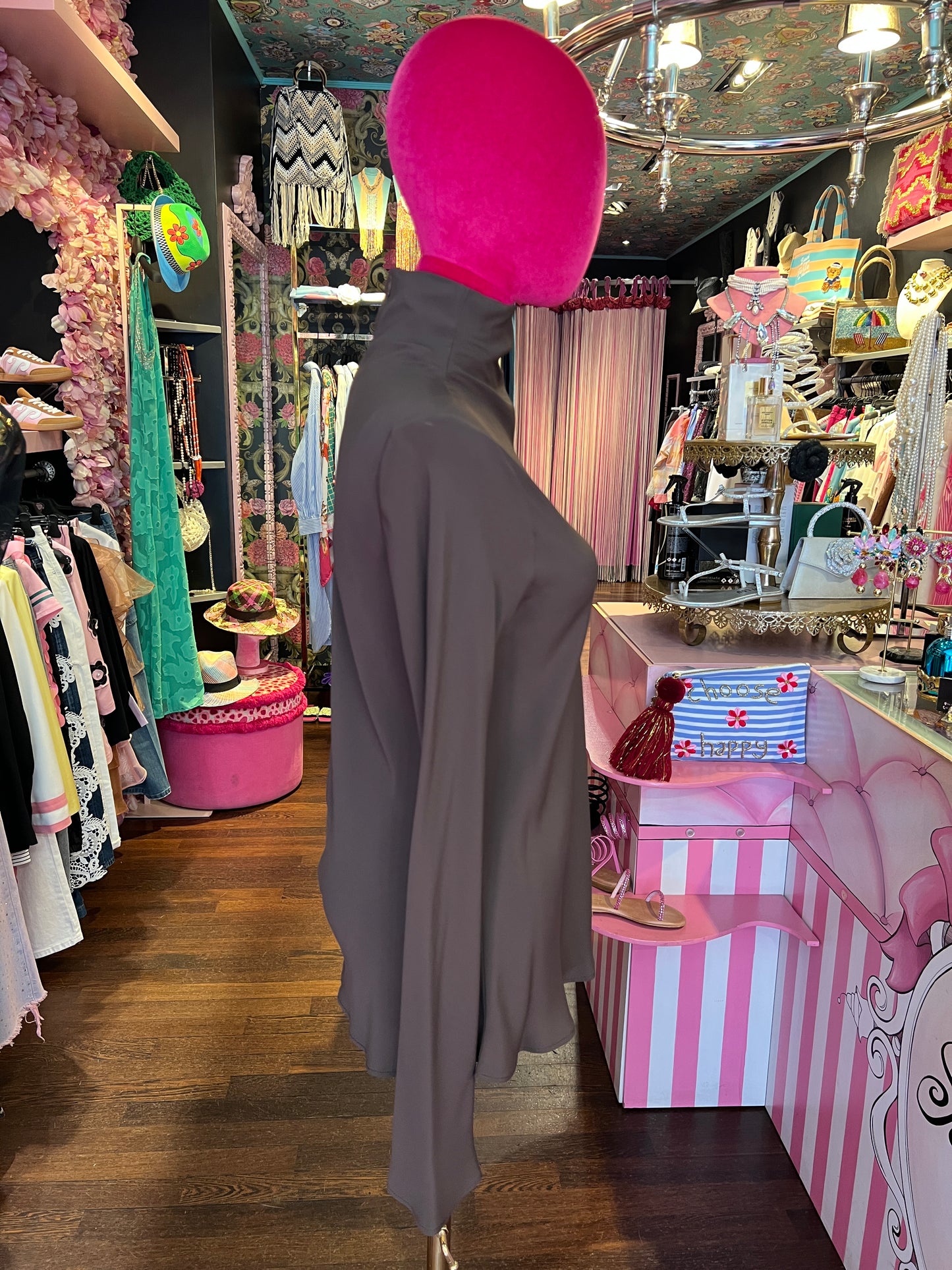Semicouture blusa collo alto cioccolato Nita