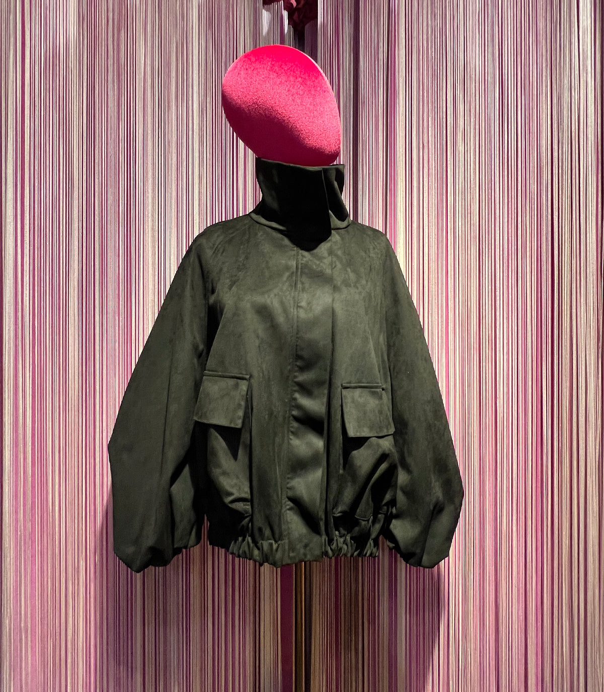 SU official giacca/bomber nero con cappuccio rimovibile
