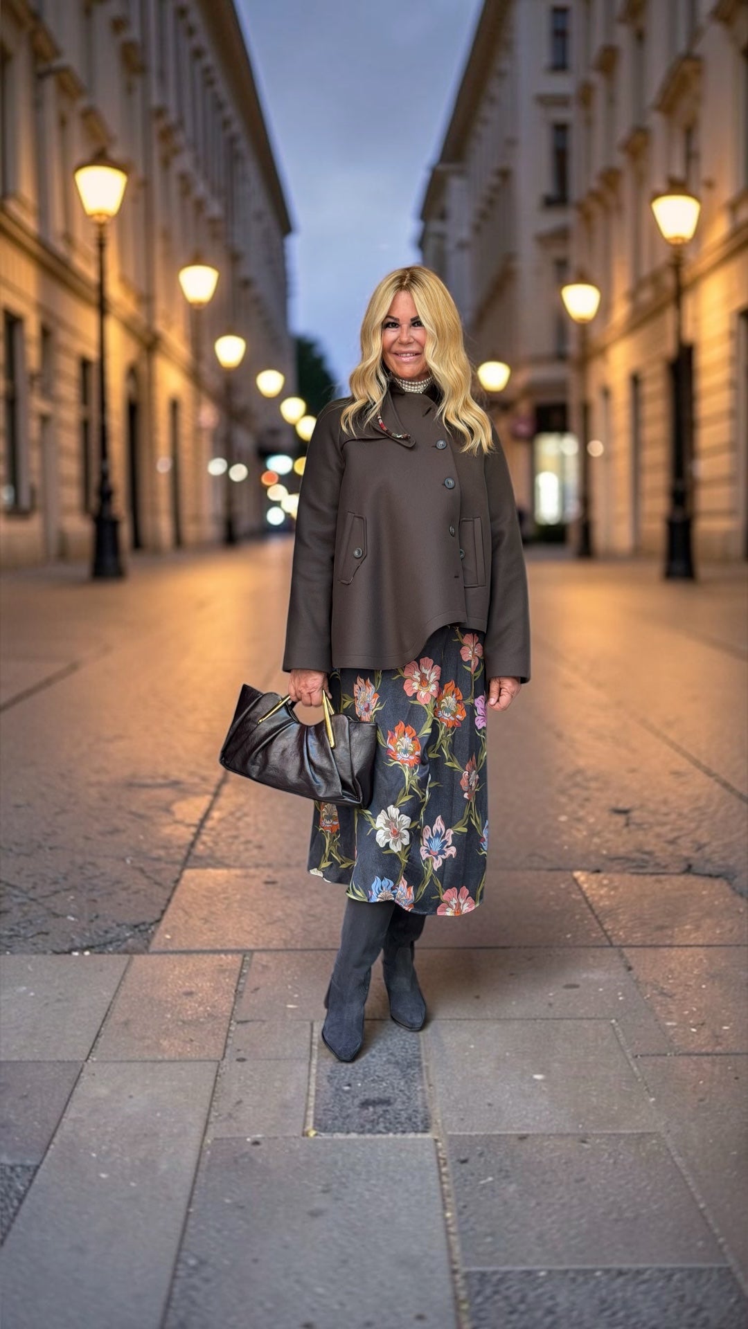 Bazar deluxe abito fantasia floreale manica lunga