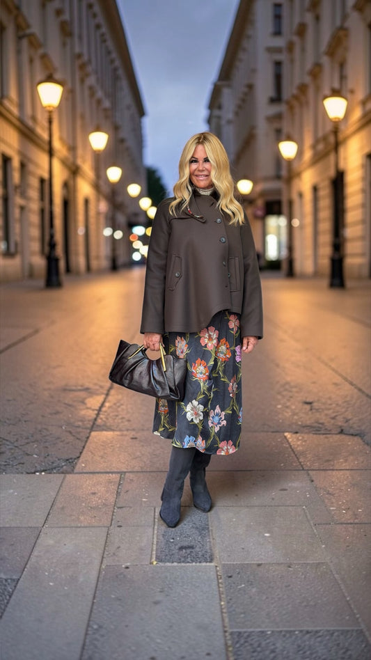 Bazar deluxe abito fantasia floreale manica lunga