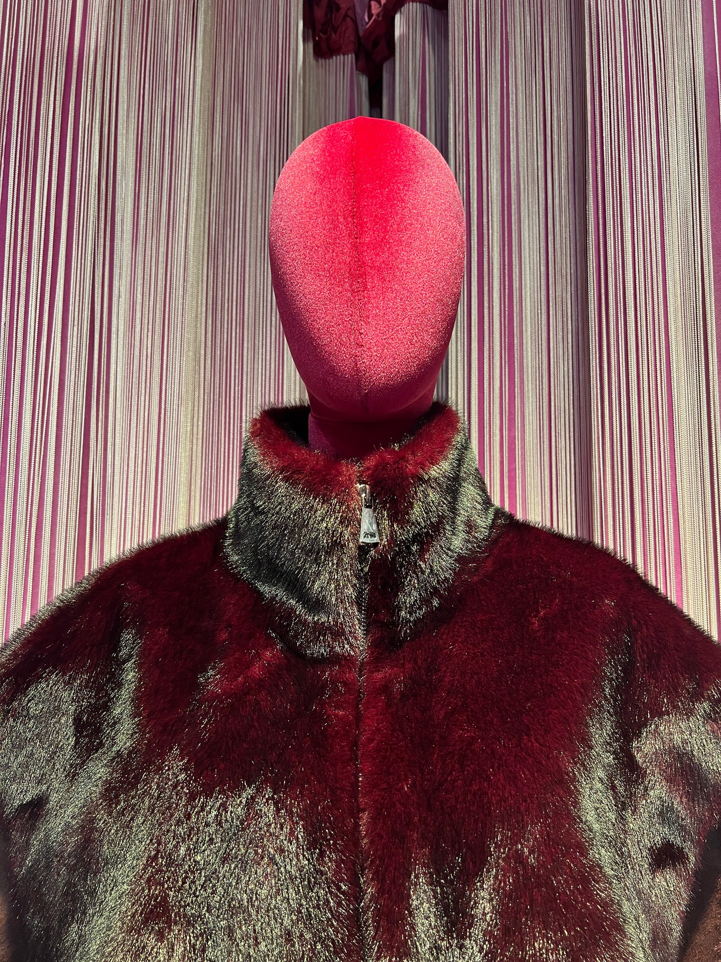 The room gilet eco visone burgundi