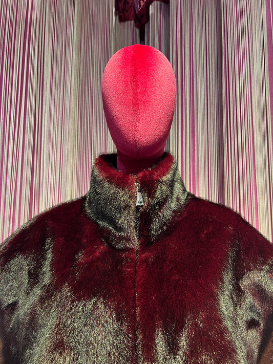 The room gilet eco visone burgundi