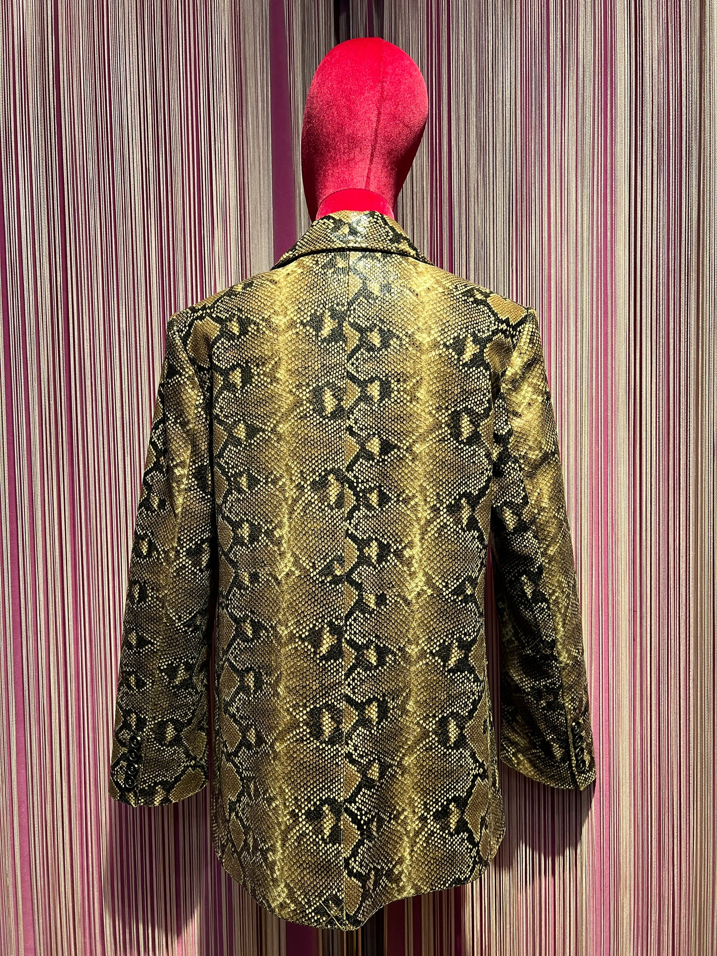 Ermanno Scervino giacca ecopelle pitonata